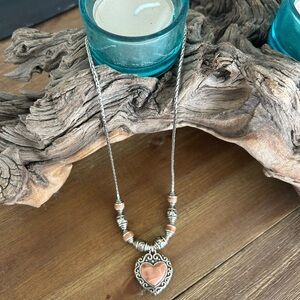 Brighton Romantic Silver Heart Pendant Necklace